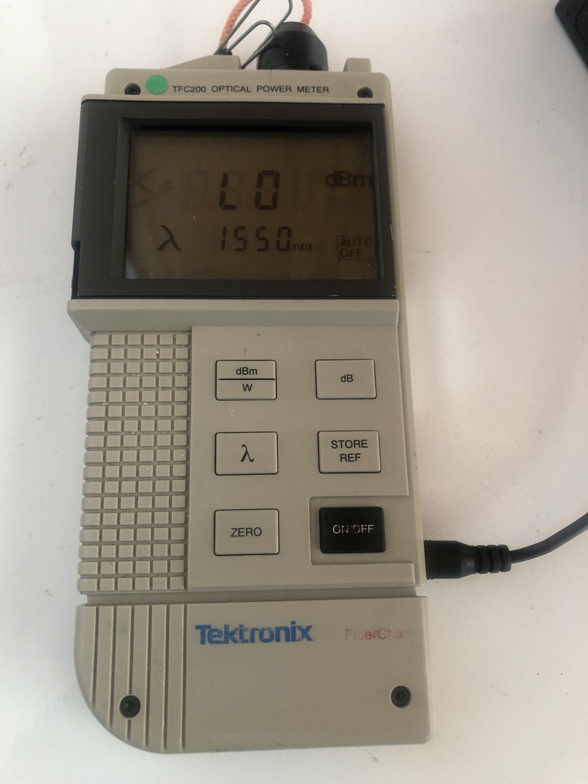 Tektronix TFC200 Optical Power Meter, Power-on