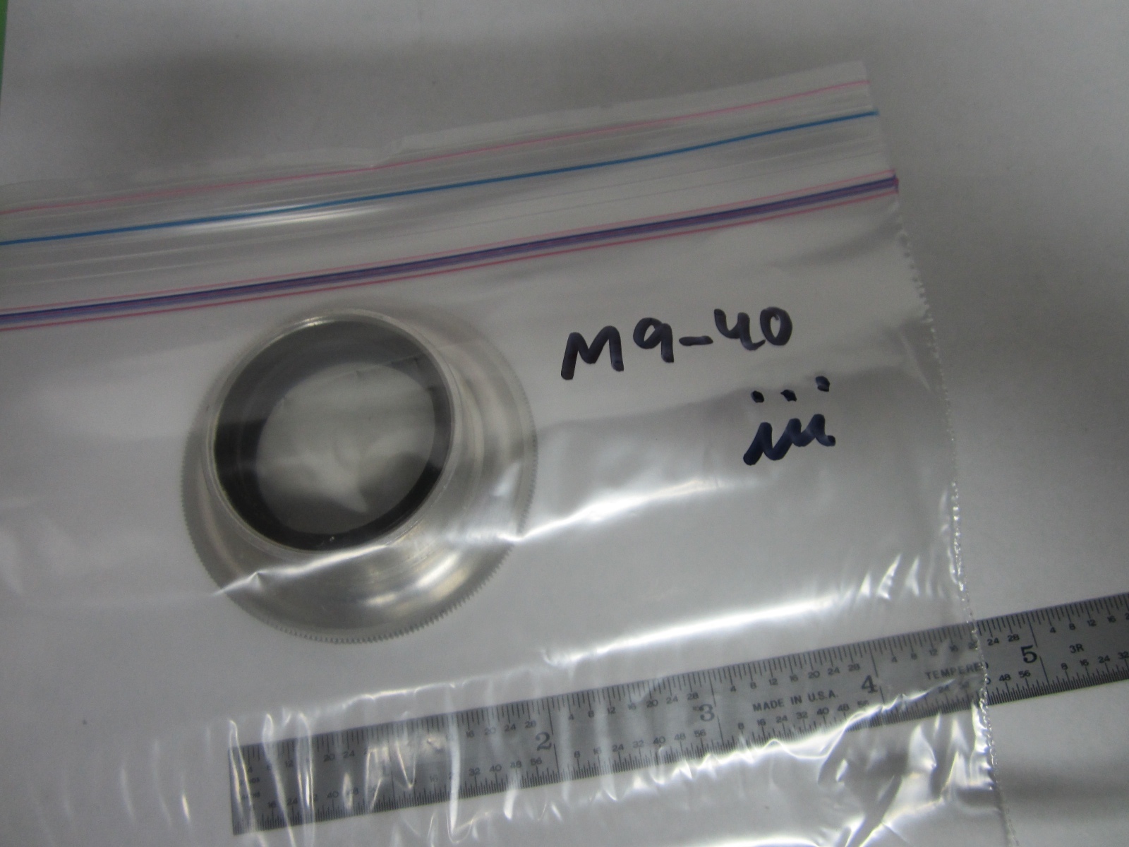 MICROSCOPE PART STEREO OBJECTIVE LENS OPTICS #M9-40