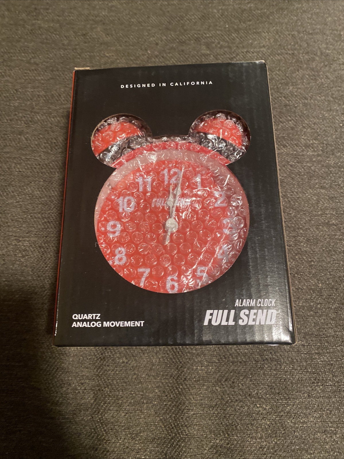 Full Send Alarm Clock September Drop Quartz Analog Movement Nelk New In Box