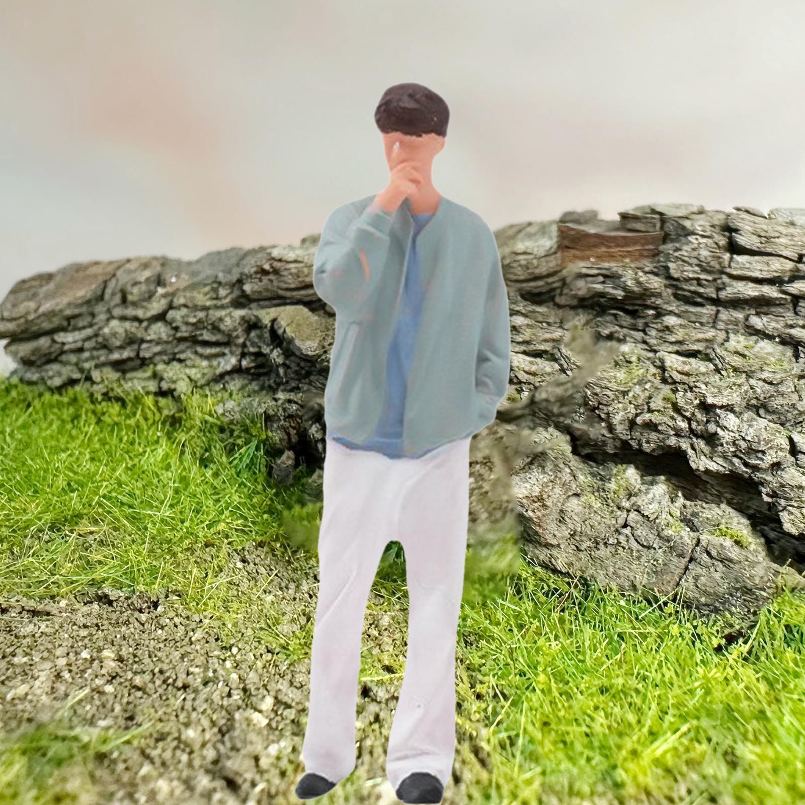 1:64 Man Miniature Figure Mini People Figurine Decorative Tiny Mini Model Sand