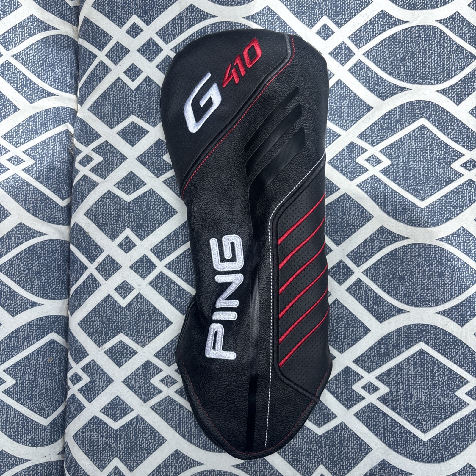 PING G410 DRIVER HEADCOVER BLACK RED WHITE GOLF HEAD COVER CONDITION GREAT OEM