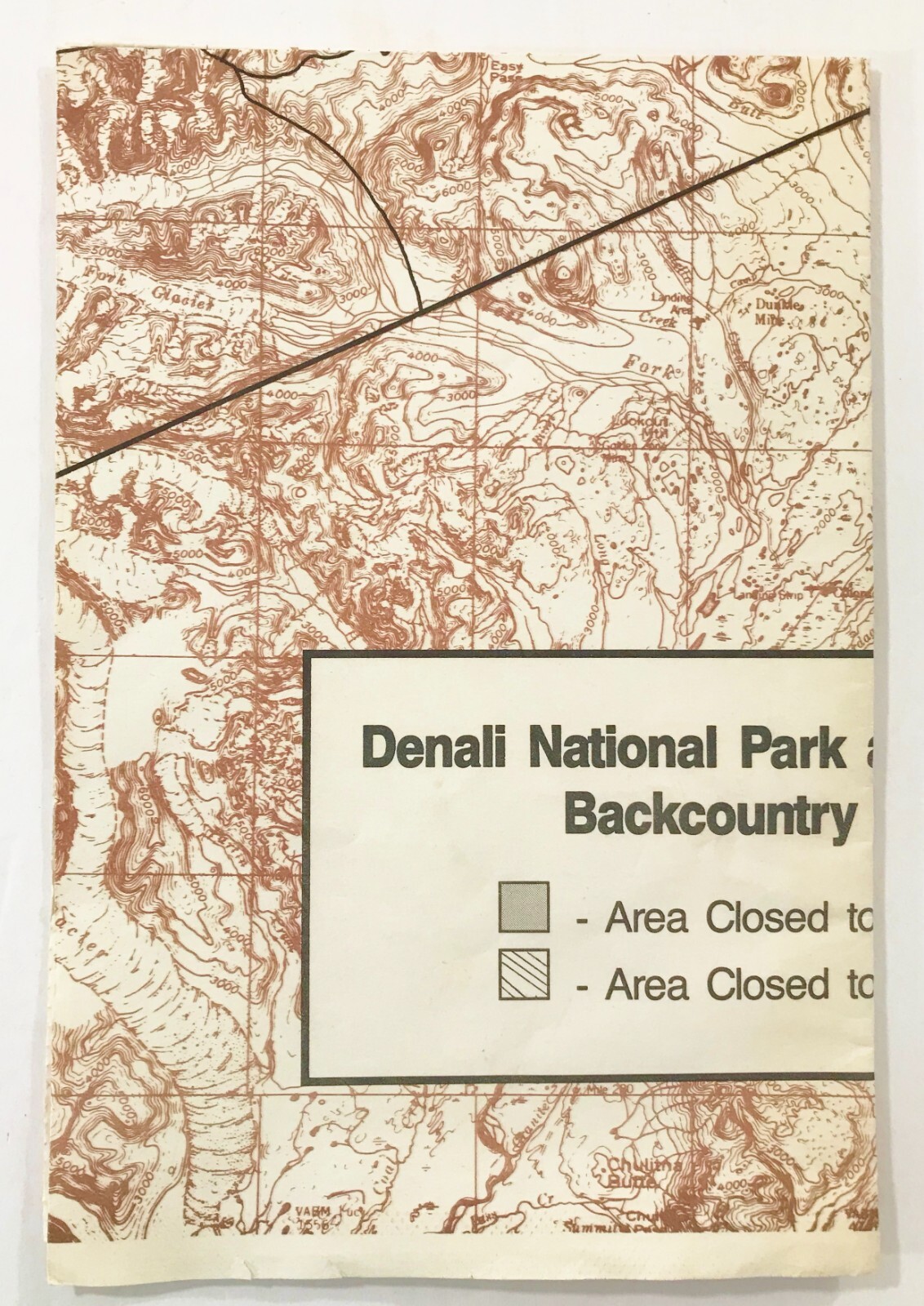 Denali National Park Map Backcountry Map