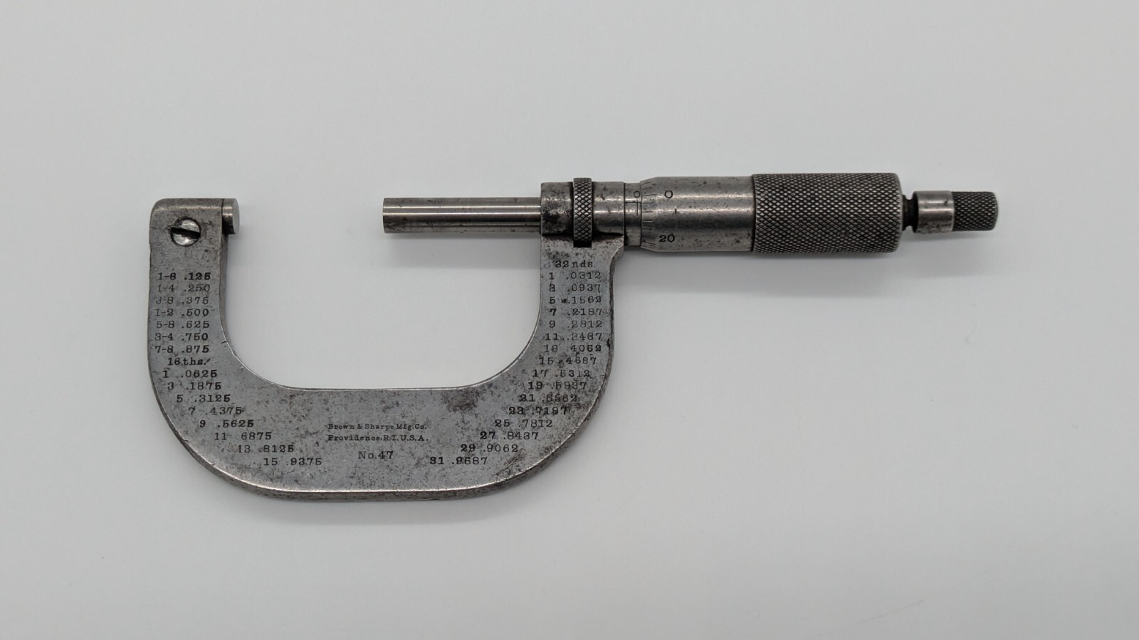 BROWN & SHARPE No. 47 OUTSIDE MICROMETER