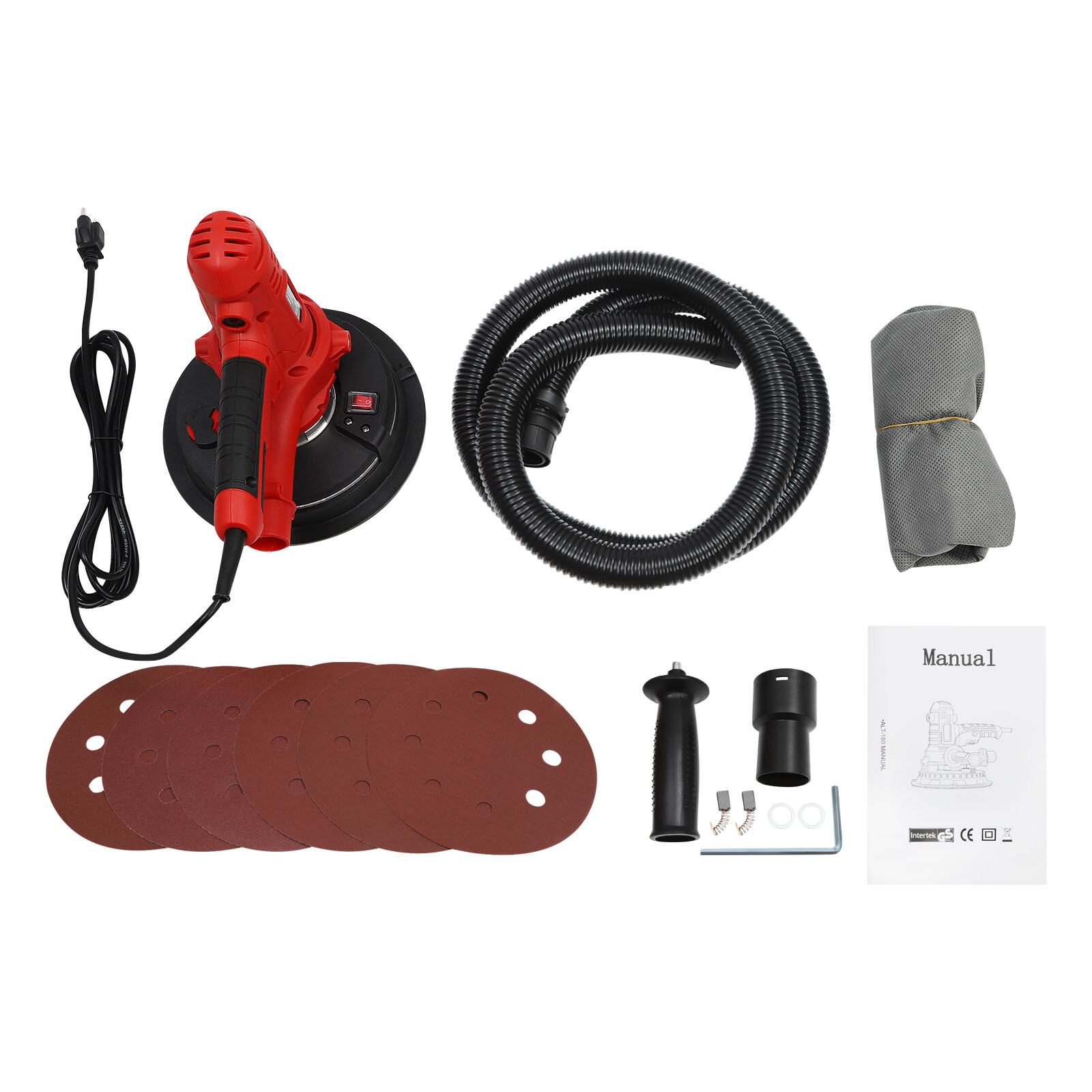 1200W Electric Drywall Sander 7in Variable Speed with LED Light Strip