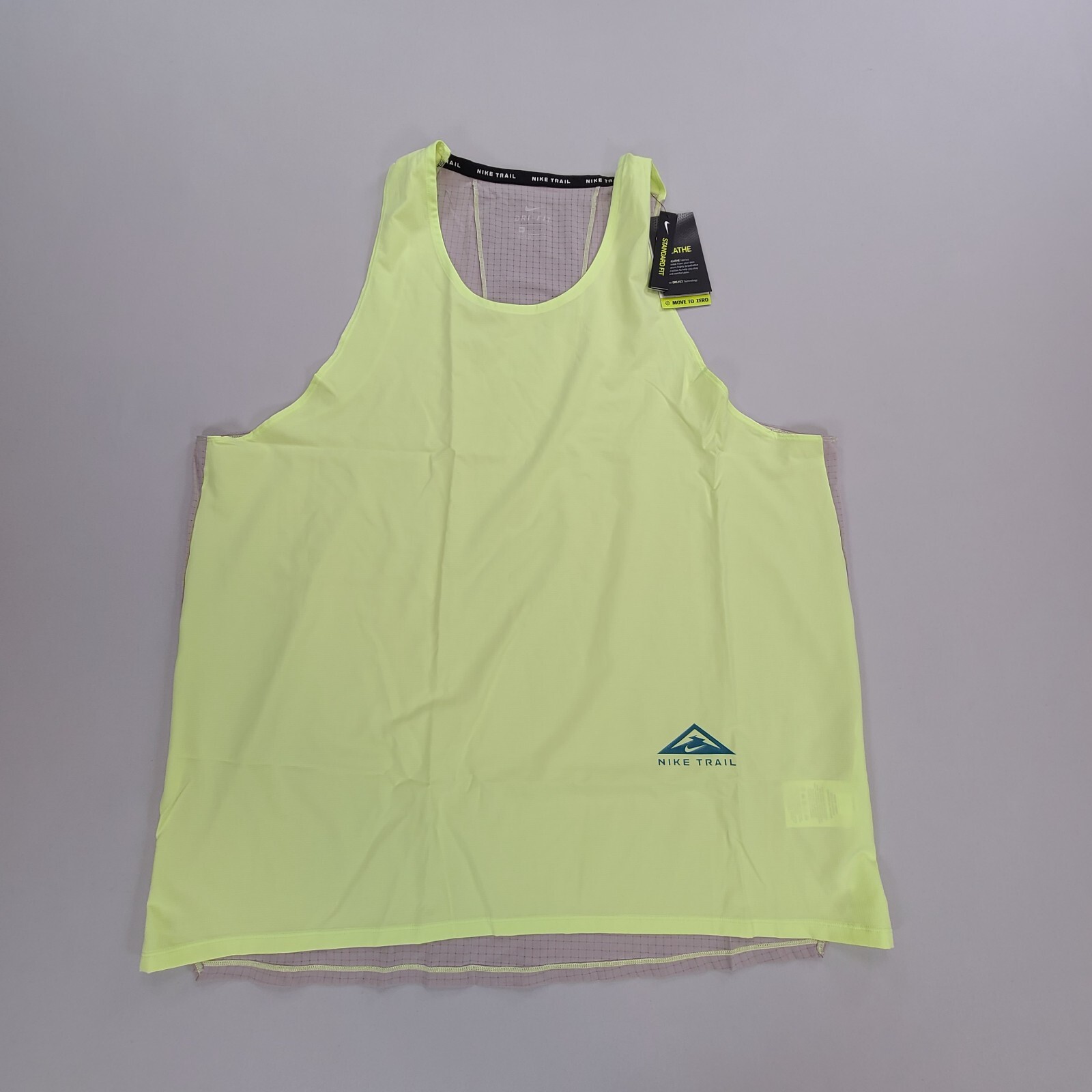 Nike Shirt Adult 2XL XXL Green Brown Trail Rise 365 Tank Top Lightweight Mens
