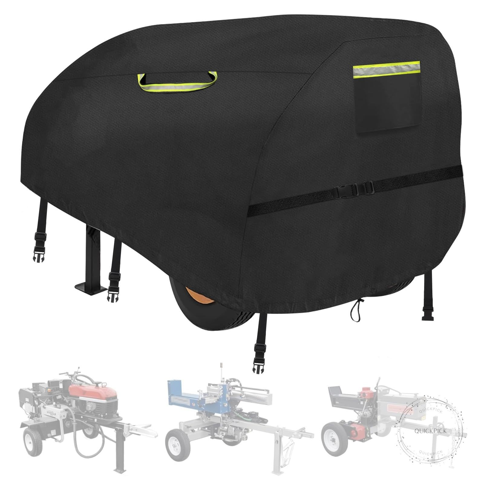 Log Splitter Cover, 600D Heavy Duty Waterproof Oxford Cloth, All Weather UV Dust