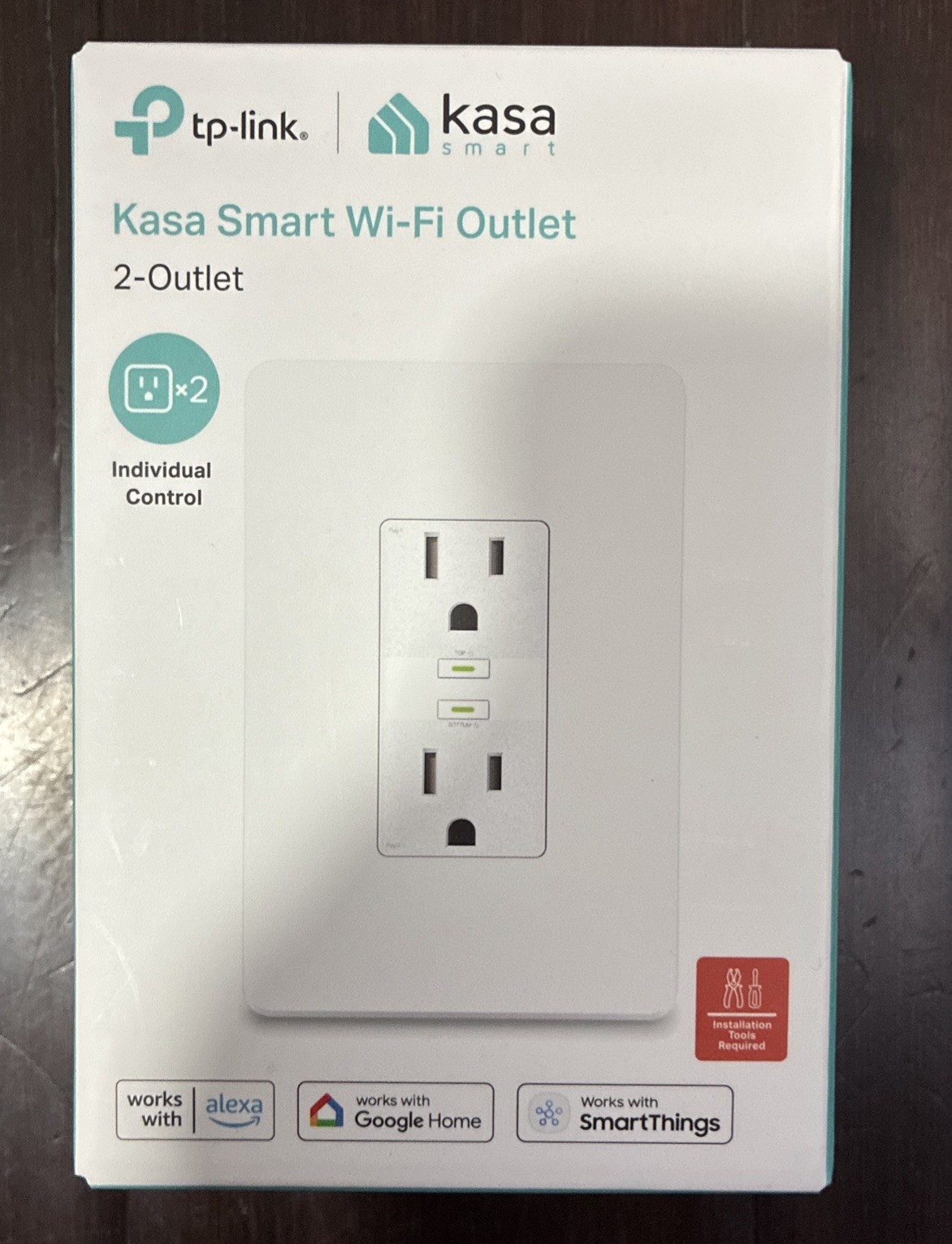 TP-Link Kasa Smart WiFi Outlet - 2-Outlet (KP200)