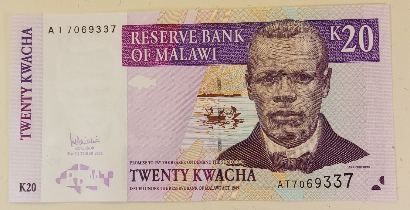 Malawi 20 Kwacha 2006 UNC