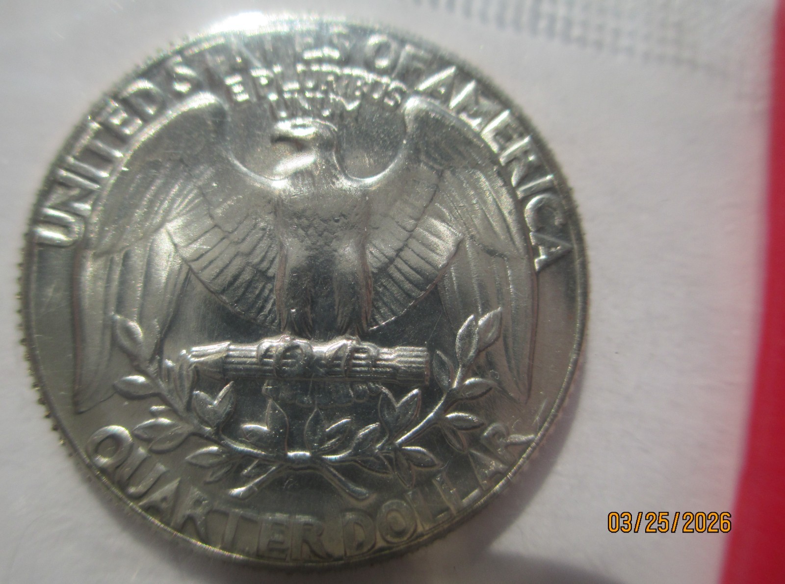 1973 P & D Washington Quarters in mint cellophane uncirculated