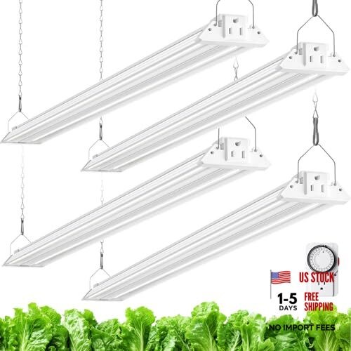 TX72 4FT Grow Lights for Seed Starting, 288W (4 x 72W, 2000W 4FT-4P-72 5000K