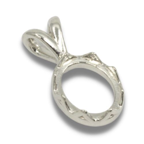 Oval Cabochon Crown Style Pendant Mounting
