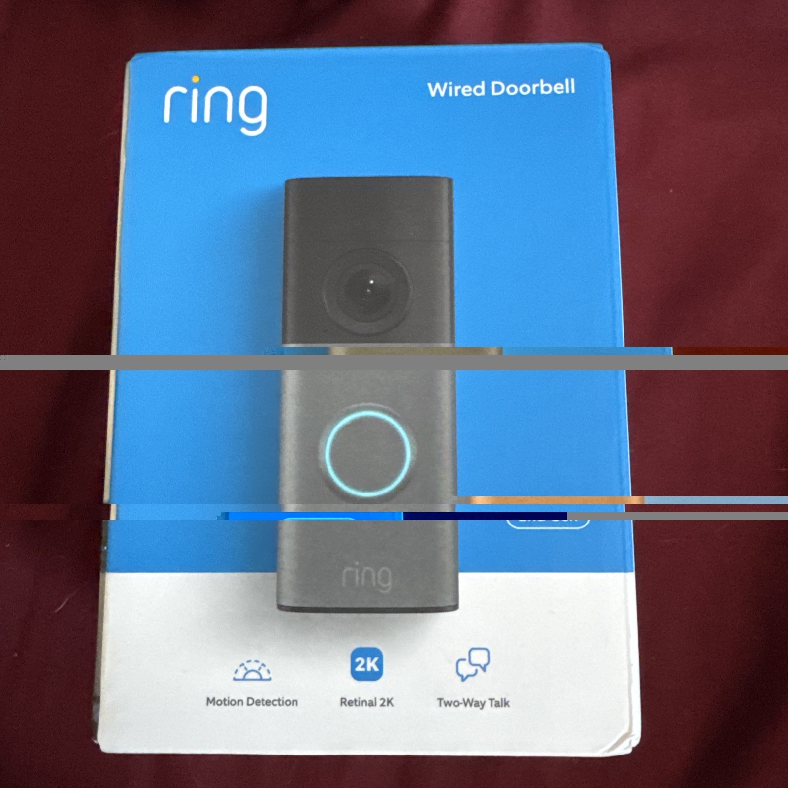 Ring Wired Video Doorbell 2nd Gen Smart Doorbell Specled Gray BRAND NEW