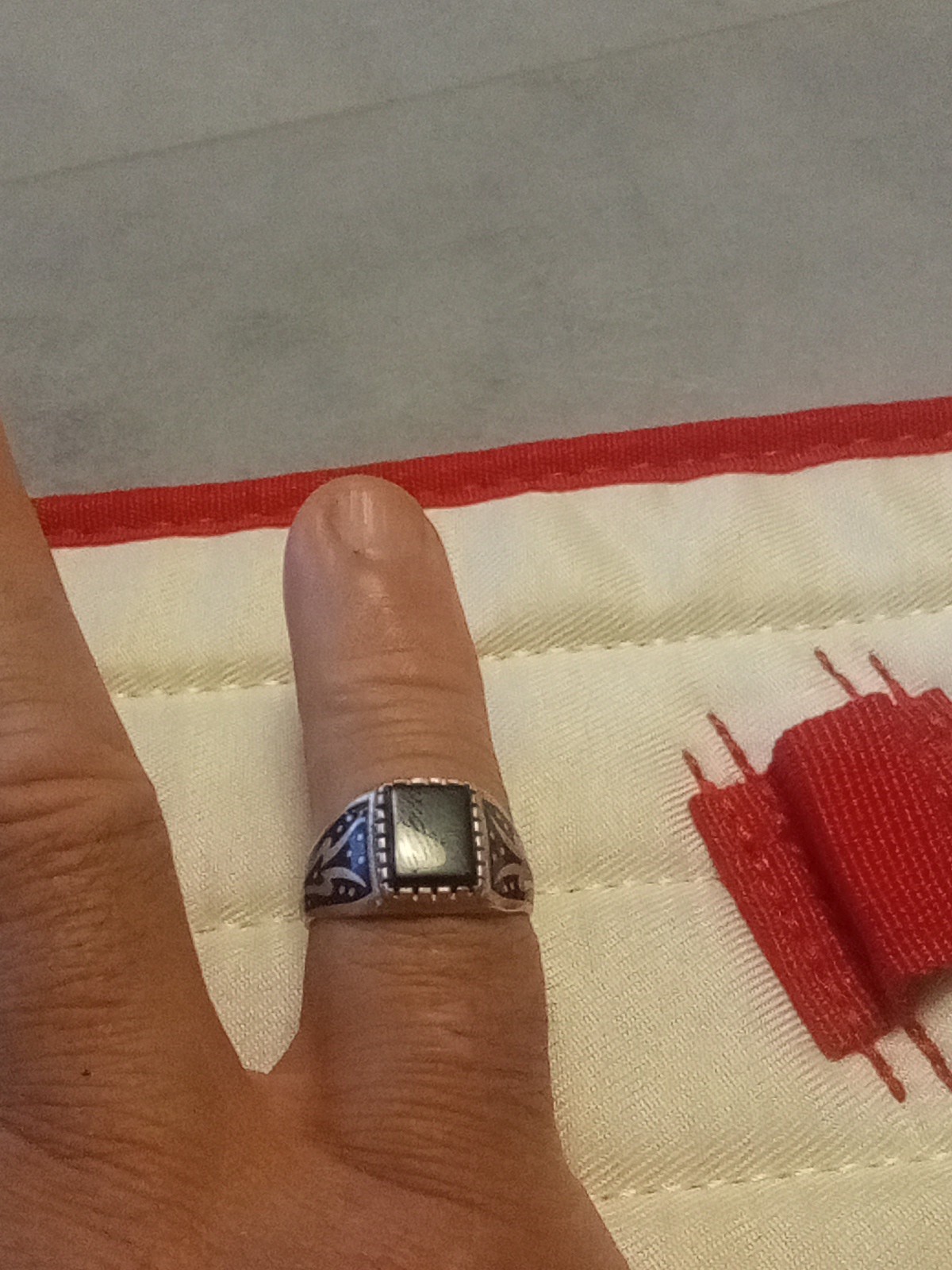 Men's 925 Onyx Silver Ring