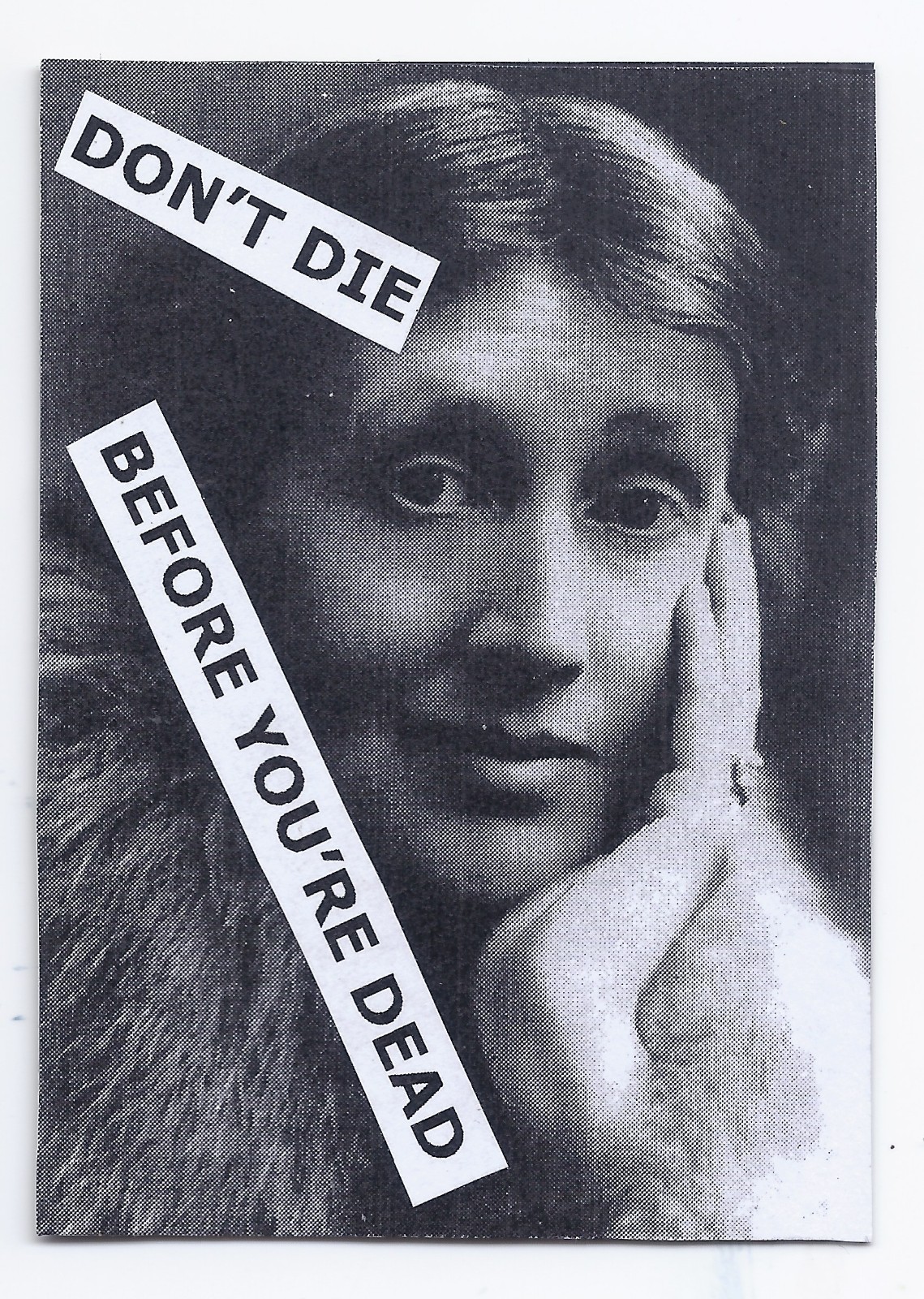 Don't Die Before You're Dead #1 - Virginia Woolf - ACEO OOAK Art Literature
