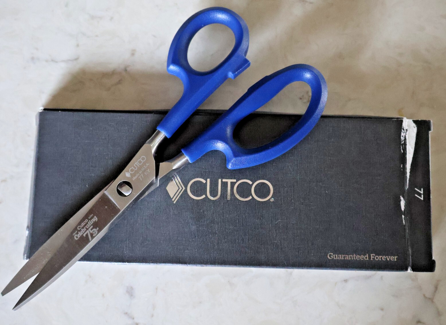 NWT Cutco Super Shears 75th Anniversary Blue Scissors BRAND NEW Take Apart