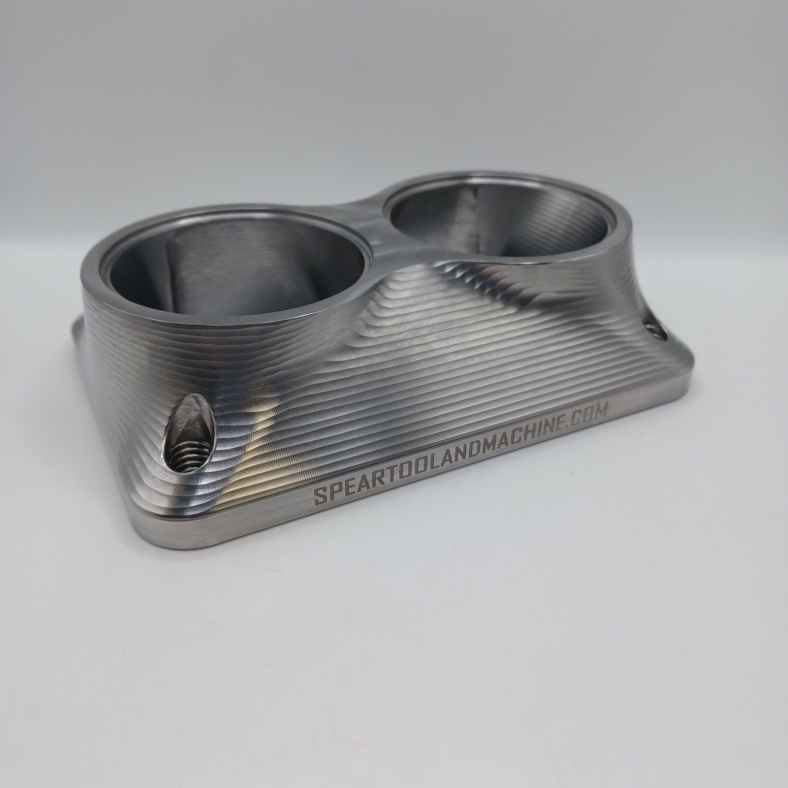 Billet T6 Turbo Transition Inlet Flange Dual 2.25" Mild Steel  MADE IN USA NEW