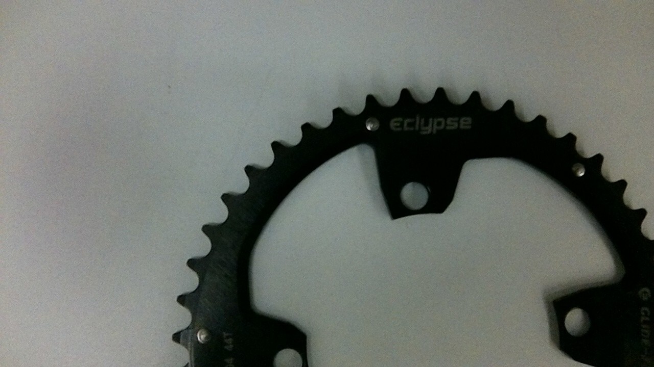 ECLYPSE E-GLIDE PRO 9-11 SPD 104MM-BCD, 44T 4-BOLT BLACK ALLOY CHAINRING, NEW