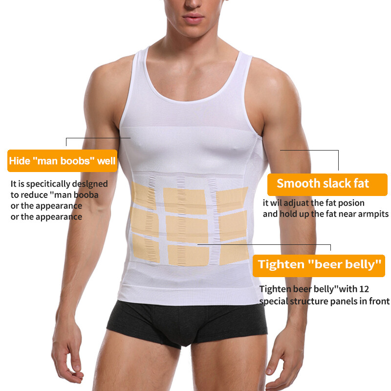 Men Gynecomastia Compression Shaper Slimming Vest Compression Tank Top Underhirt