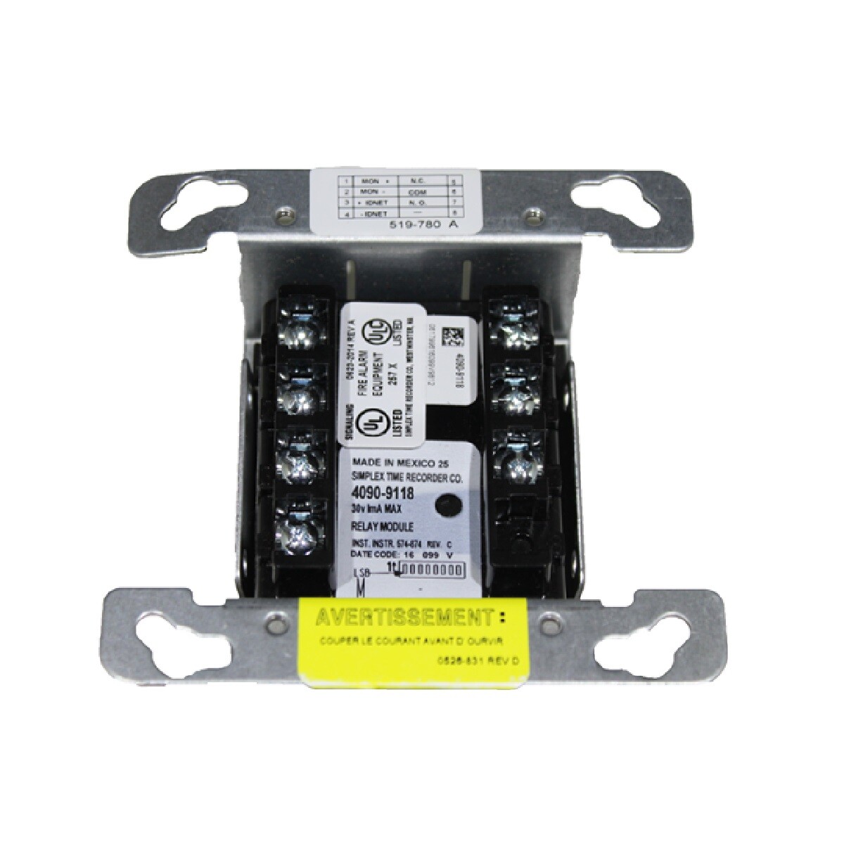 SIMPLEX 4090-9118 - IDNET Fire Alarm Relay Module 0617996