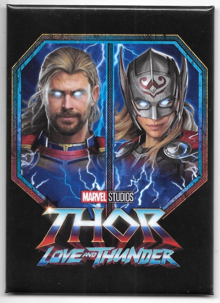 Thor Love and Thunder Movie Thor and Mighty Thor Refrigerator Magnet NEW UNUSED