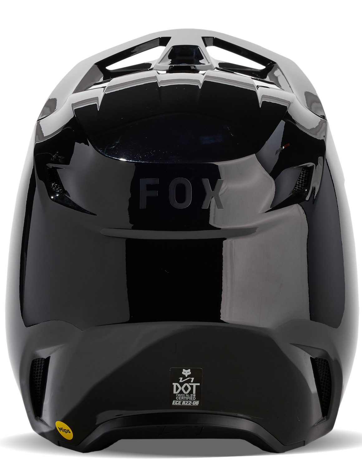 Fox Racing V1 Solid MX Offroad Helmet Black