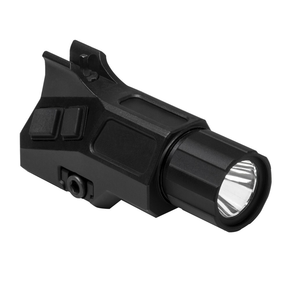 VISM Tactical LED FlashLight w/ Integral Front Sight Post fits Picatinny Rails