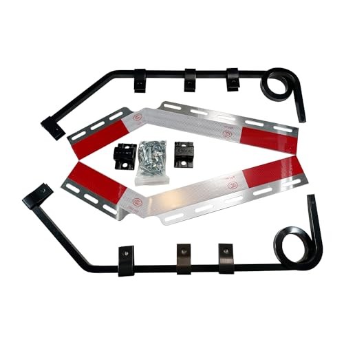 Pair Angled Down Bar Type Truck 1 Coil Mud Flap Hangers Complete 3 Coils Type