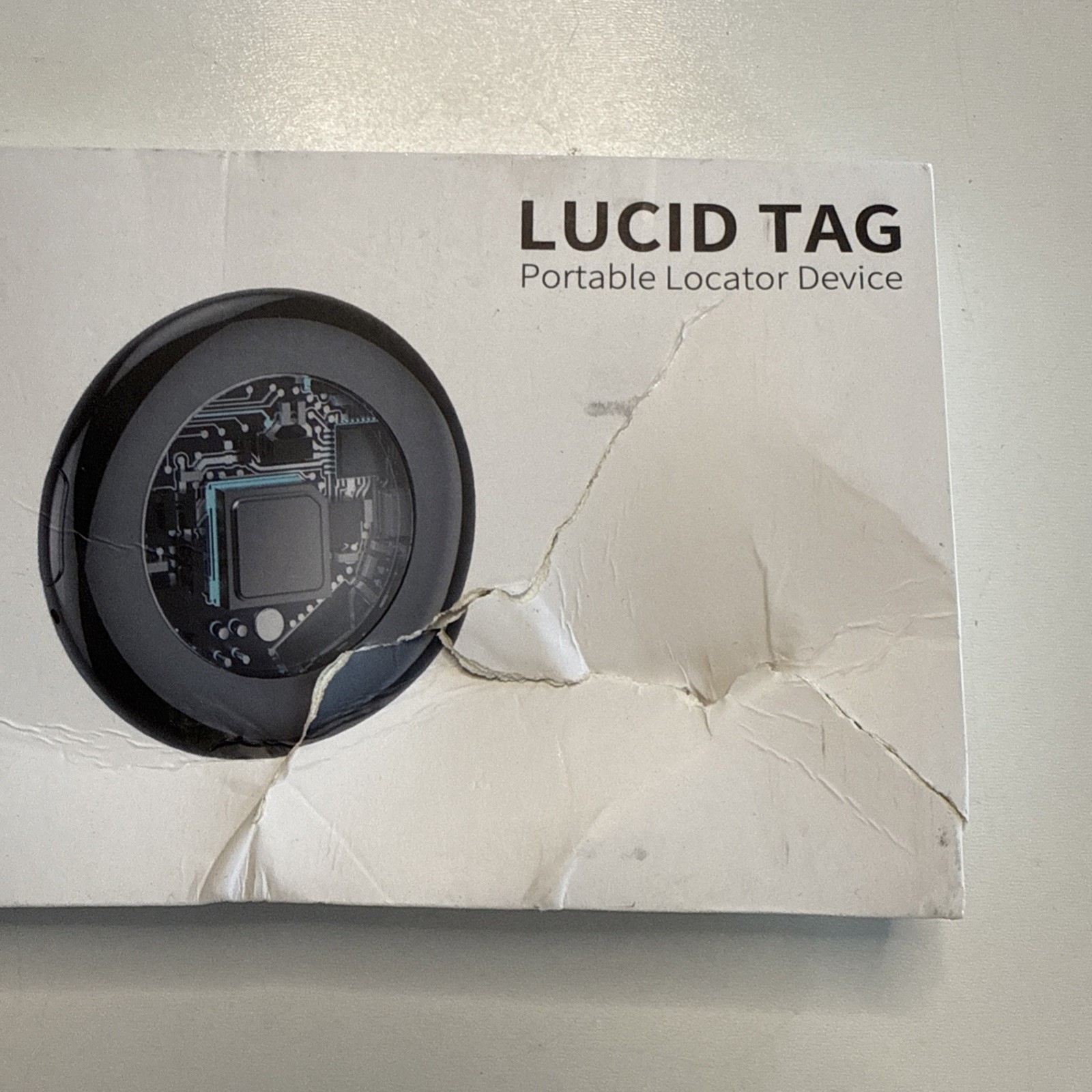 Tukio Lucid Portable Locator Device Air Tracker Tags Bluetooth - 4 Pack, Damage