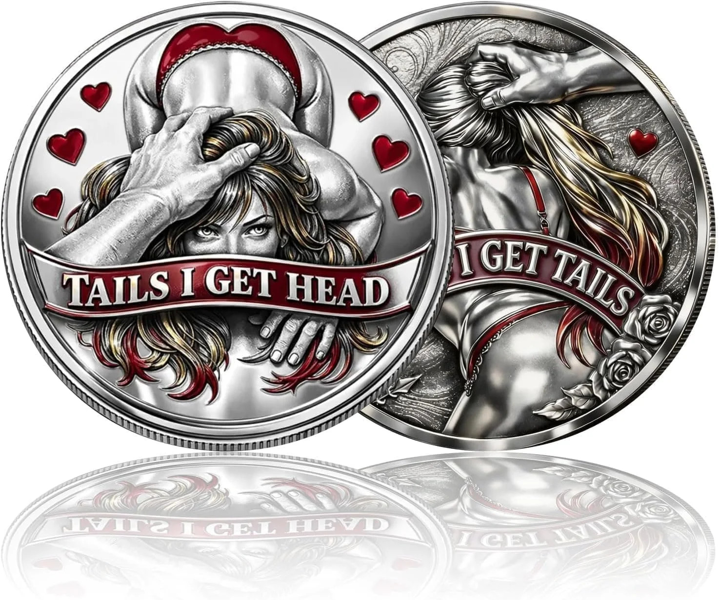 Heads I Get Tail/Tails I Get Head Commemorative Coin, Funny Heads and Tails Chal