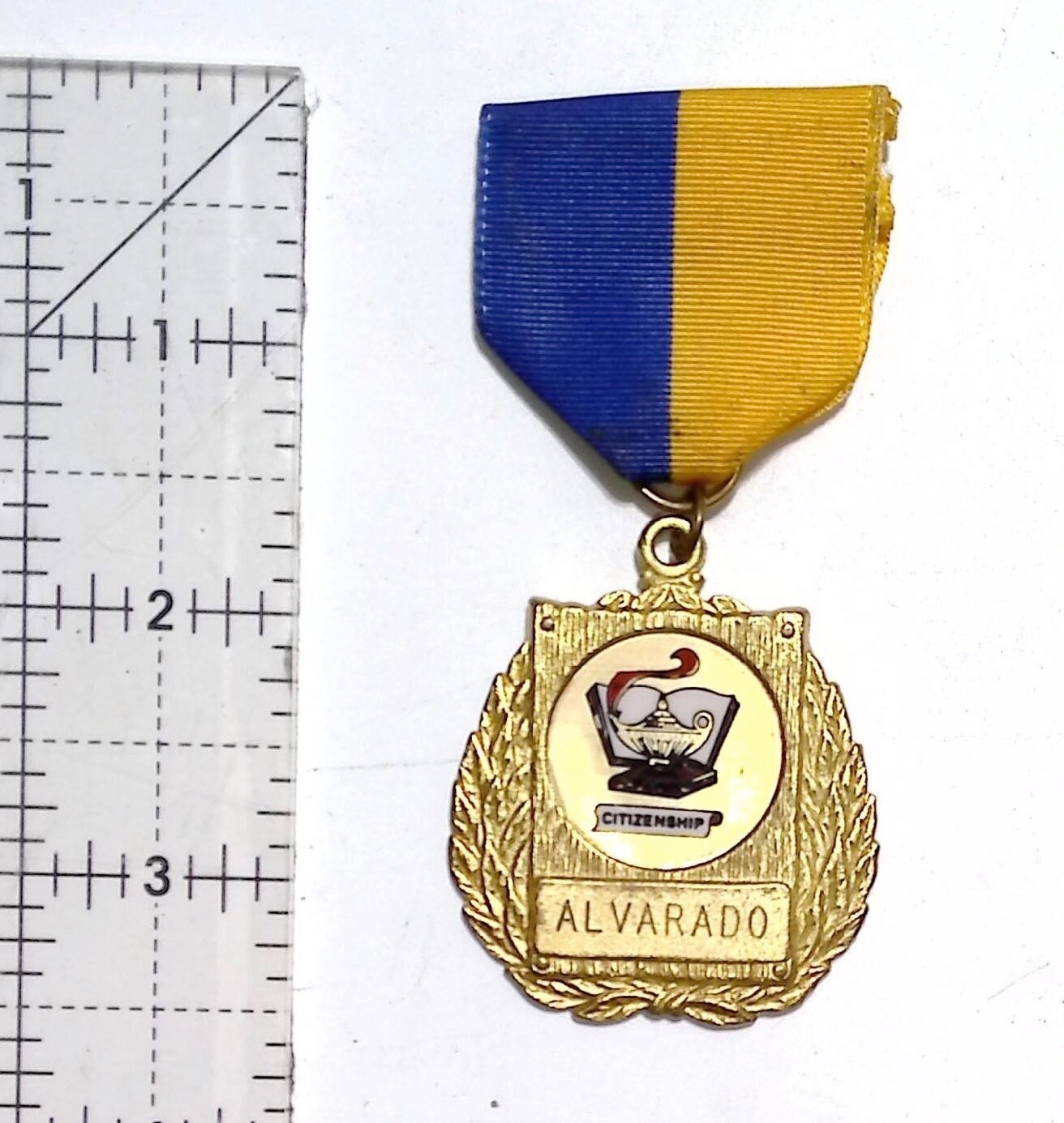 Vintage 1981 Alvarado Citizenship Medal Ribbon Award Jennifer Valdez