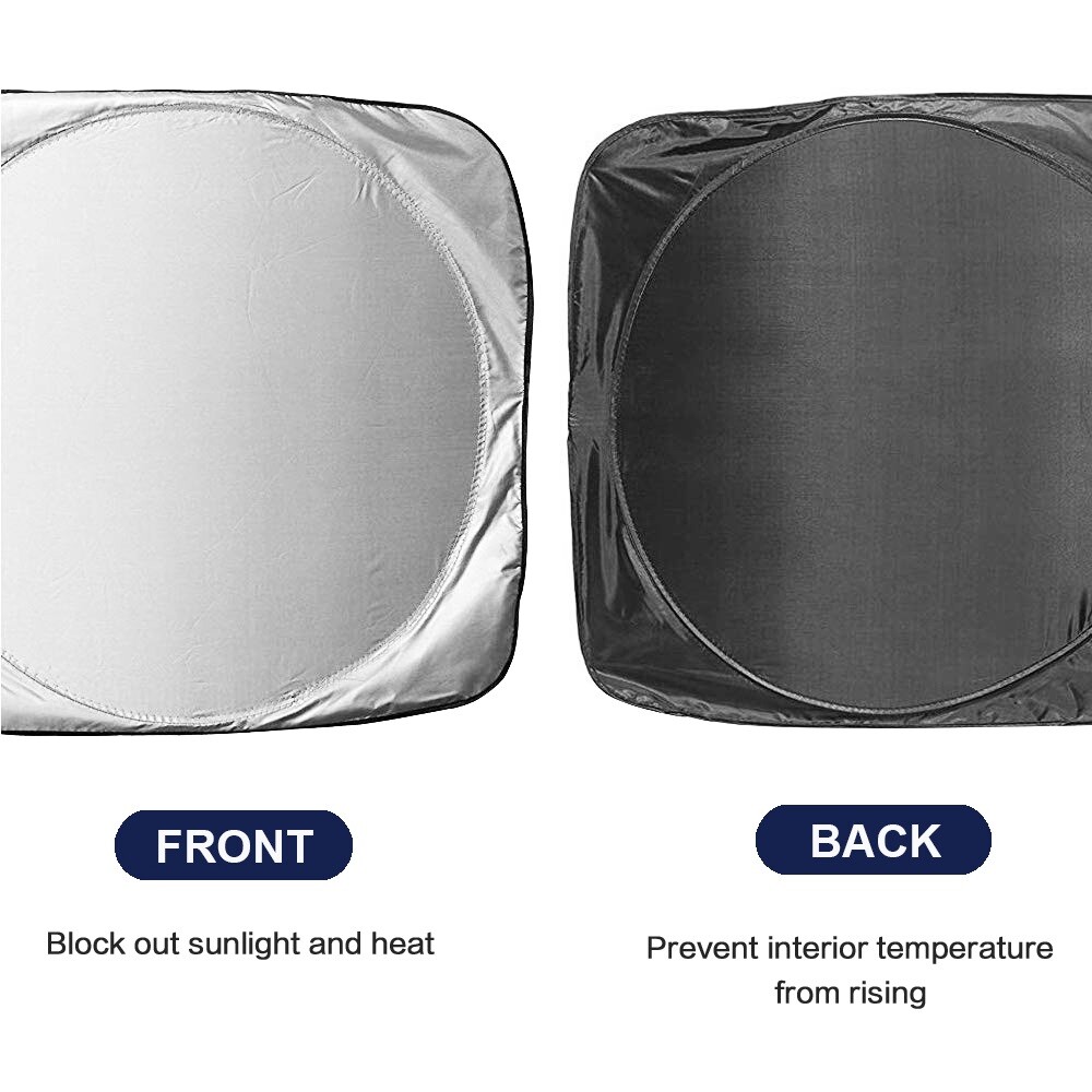 For Ford Front Windshield Sun Shade Automotive Sun Screen Blocks UV Rays & Heat