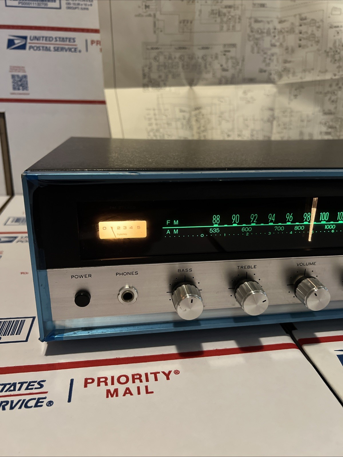 Sansui 300 Solid State AM/FM Tuner Amplifier W/Schematic - WORKS - WARRANTY