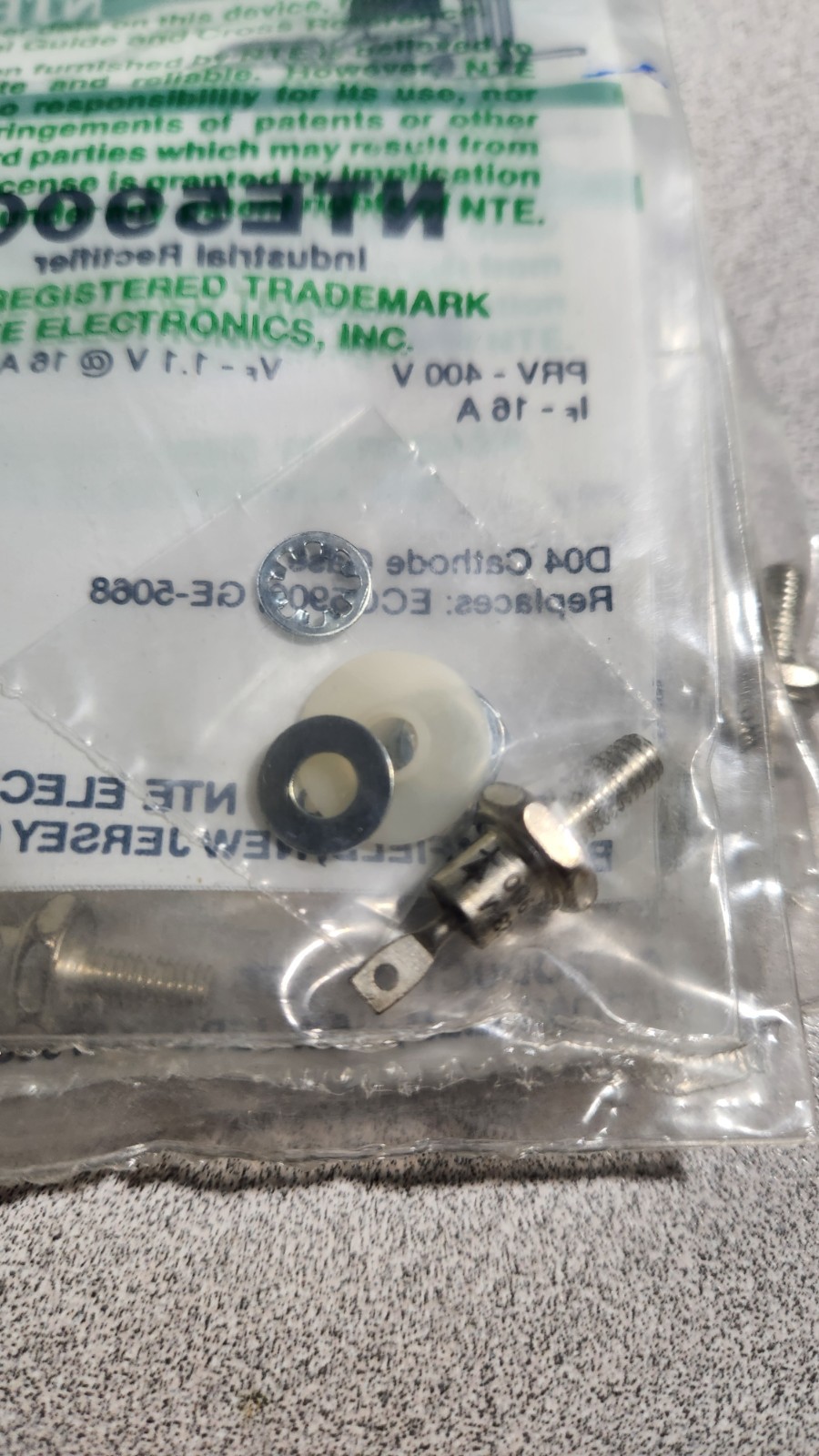 NTE5900 INDUSTRIAL RECTIFIER 400V 16A