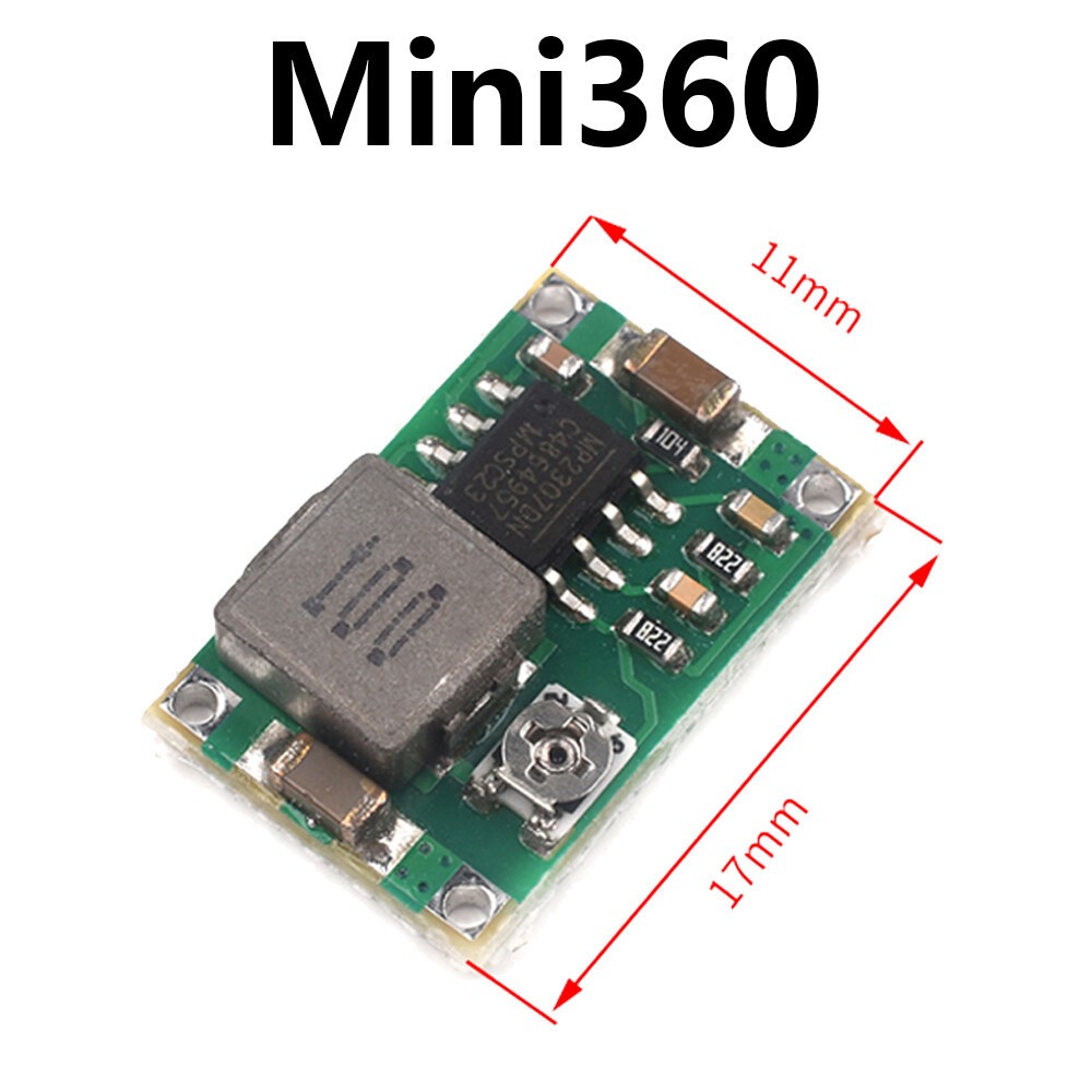 Mini DC-DC Buck Converter Step Down Adjustable Power Supply Voltage Module 5-24V
