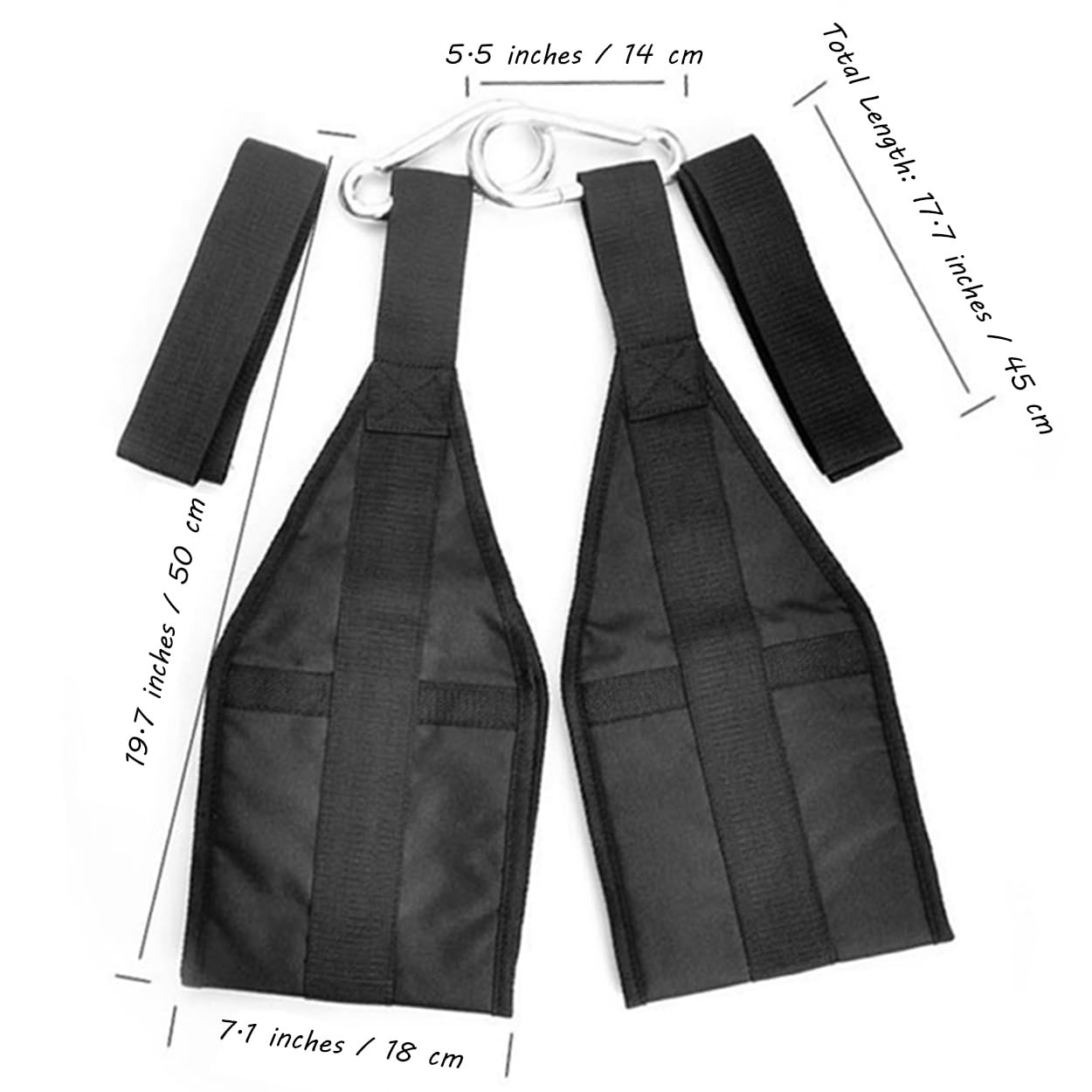 AB Straps Abdominal Sling Straps Pull Up Support Muscle Cantilever Workout Ex...