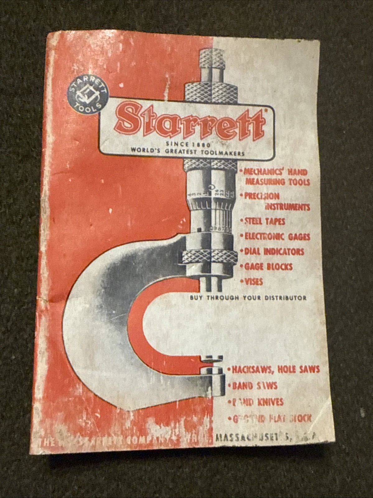 Vintage Starrett Micrometer Machinist Tool Mini Catalog 🇺🇸