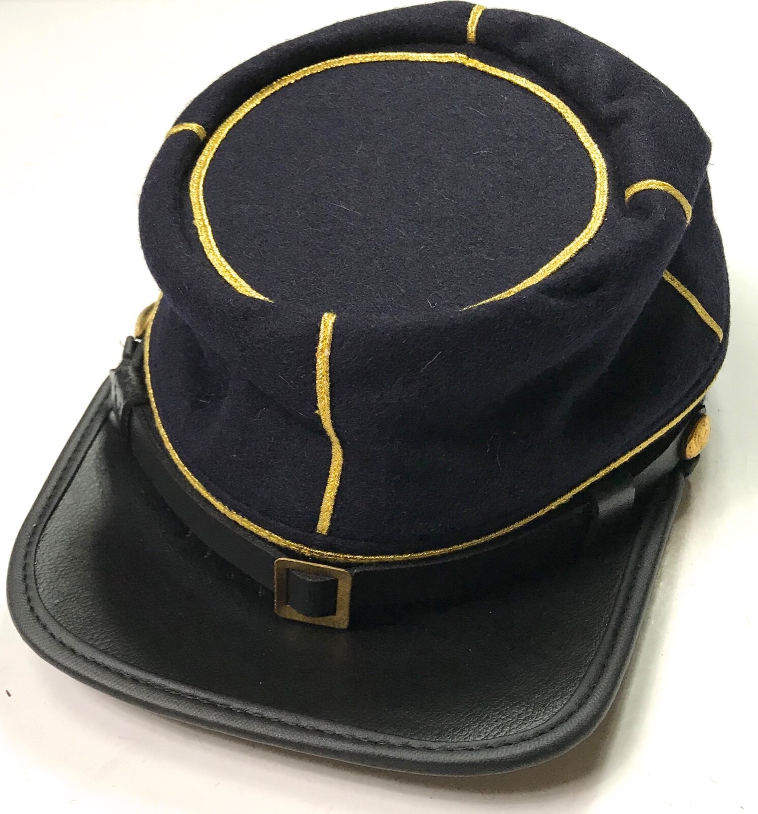 CIVIL WAR US UNION NY STATE MILITIA INFANTRY WOOL KEPI FORAGE CAP HAT-LARGE