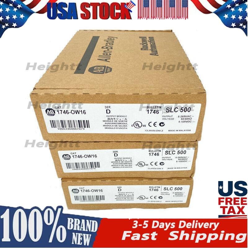 New Allen-Bradley AB 1746-OW16 SLC 500 PLC Output Module 1746OW16 US Free Tax