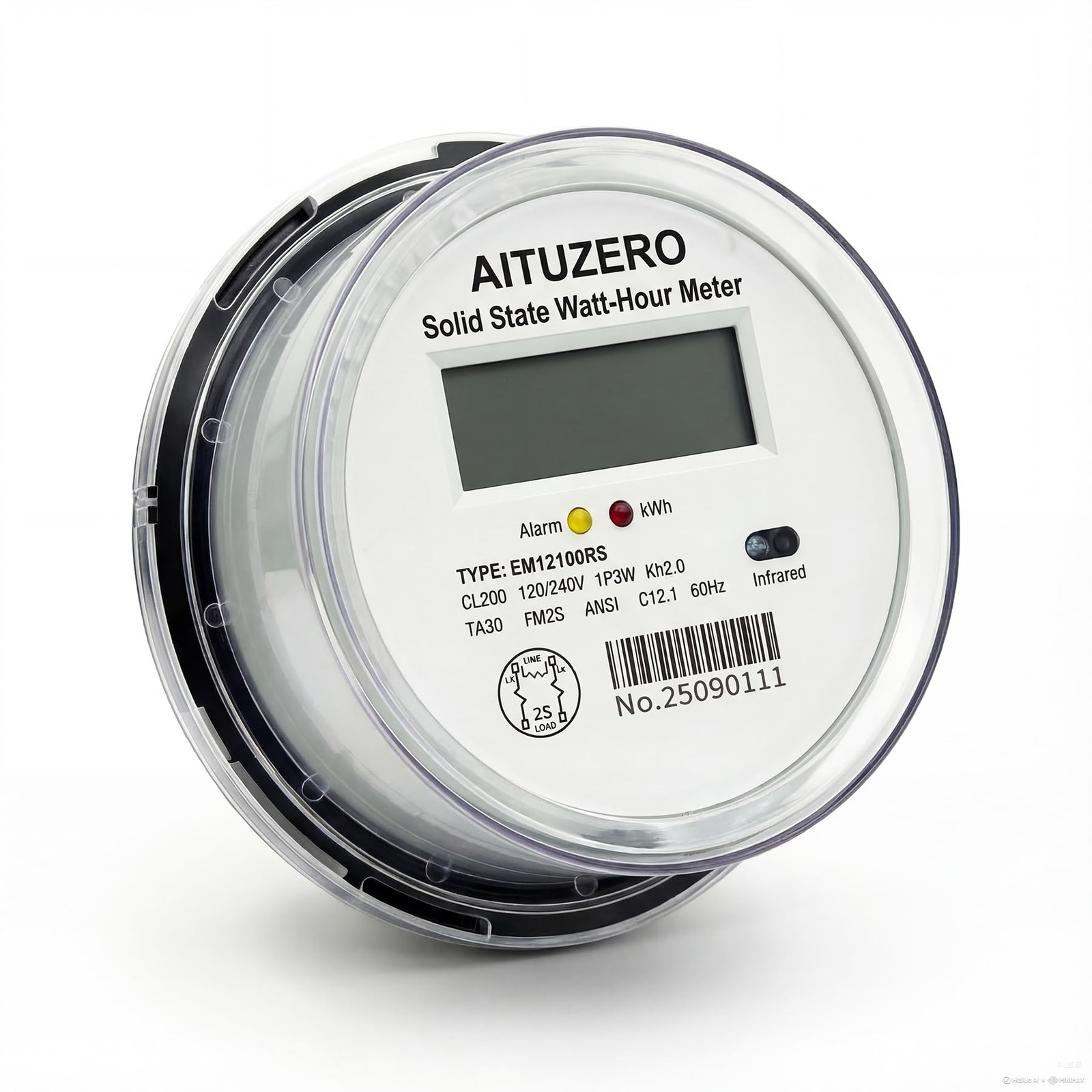 Digital Electric Sub Meters for Landlords, 120/240V CL200 Single Phase 3 Wire...
