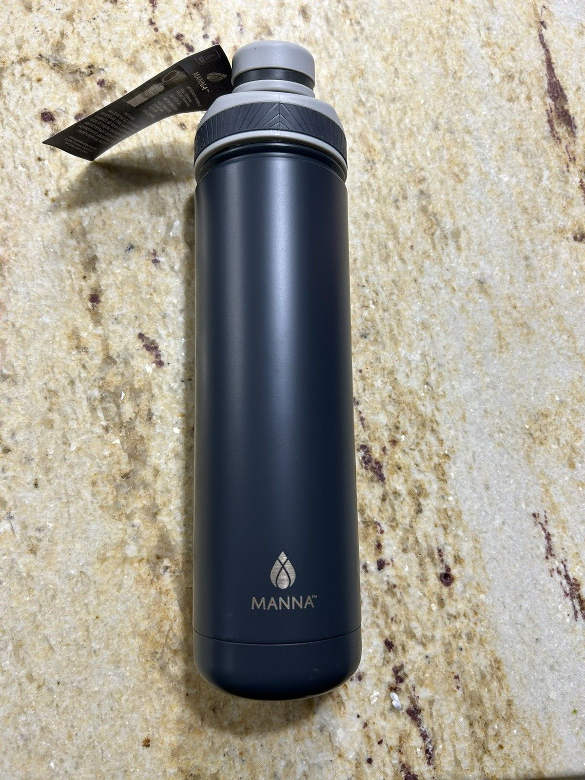 Manna Ranger - Charcoal 26 oz Water Bottle, Double Wall, Spill Proof