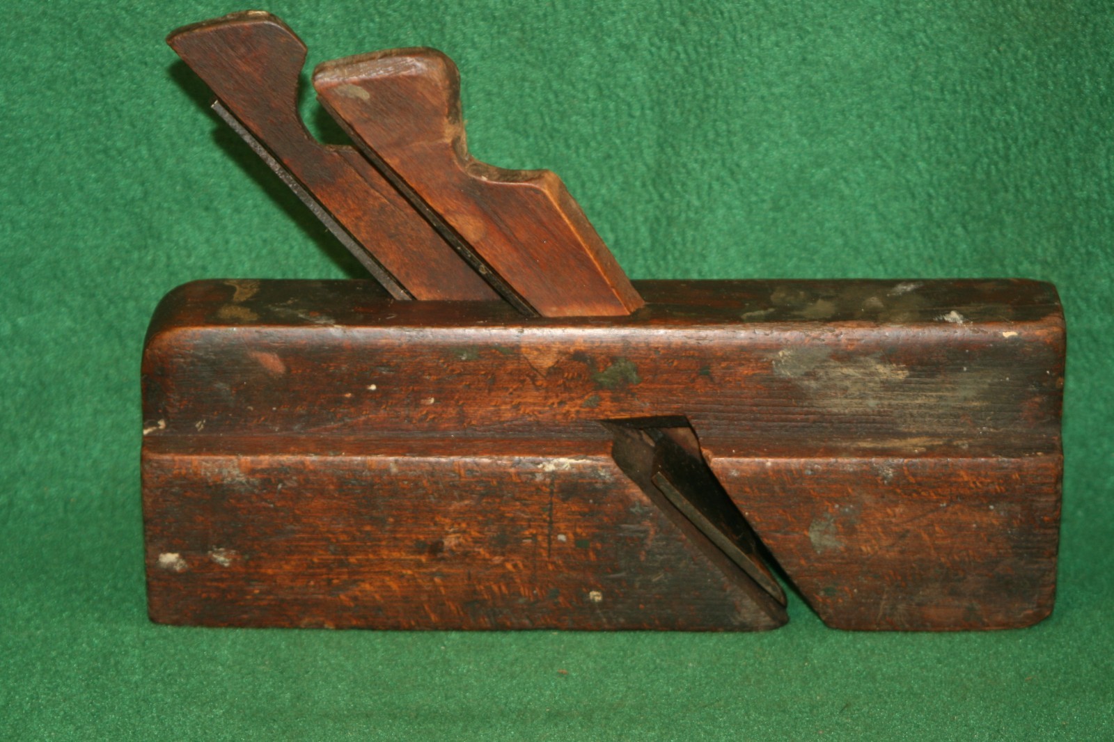 Antique Owasco Tool Co 1875 Two Iron 1-1/4" Nosing Plane INV#BD05