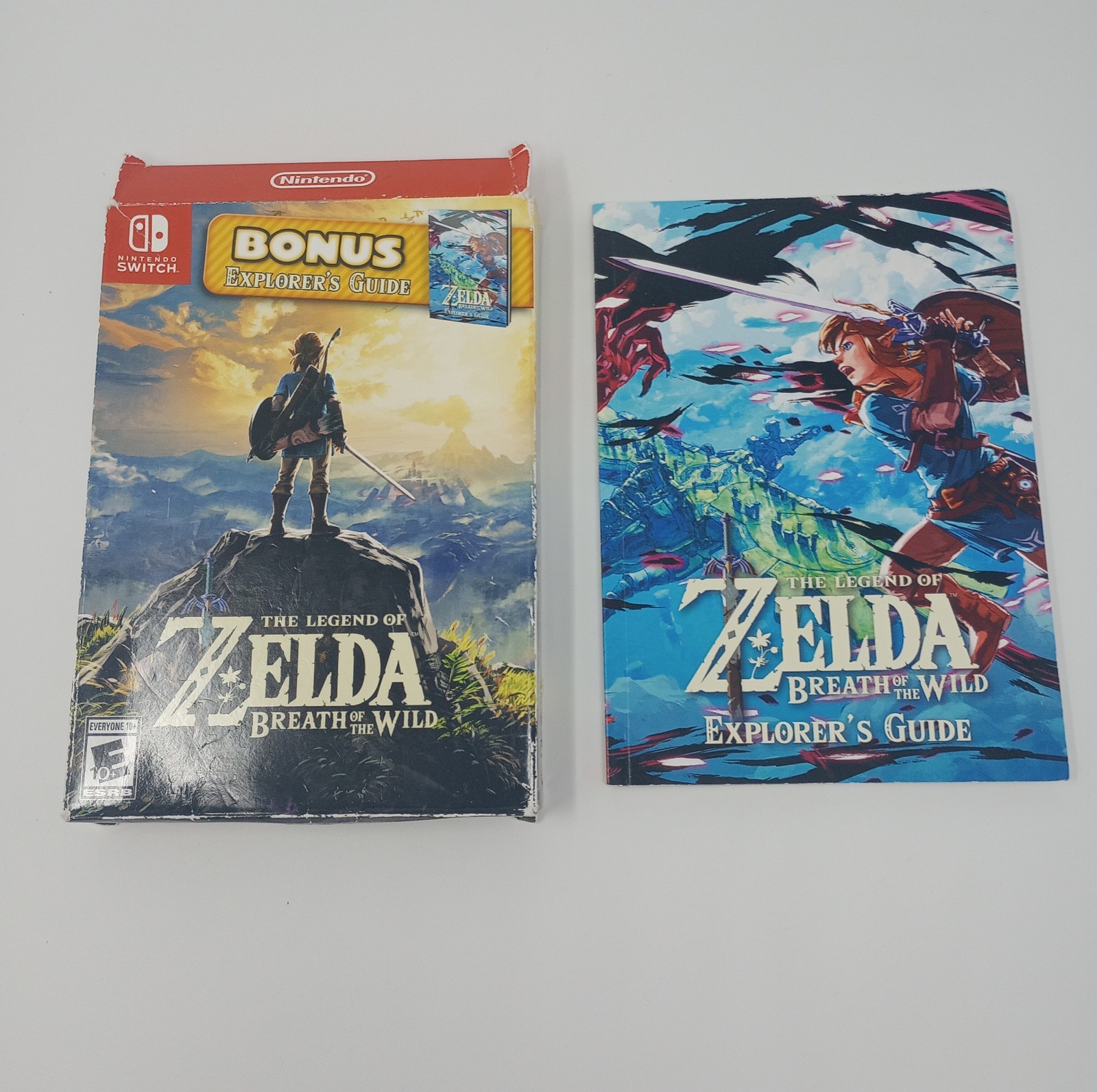 Zelda Breath Of The Wild (Nintendo Switch) Box & Explorer's Guide Only NO GAME