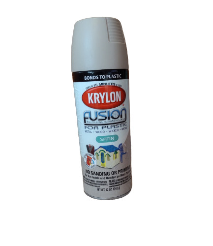 Krylon Fusion For Plastic Satin River Rock 2423 Spray Paint Discontinued