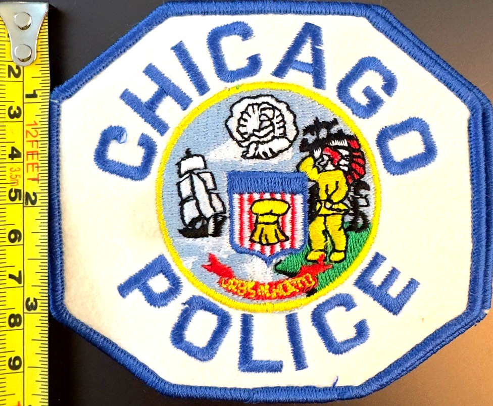 Chicago Illinois IL Police Patch Unsewn Felt body