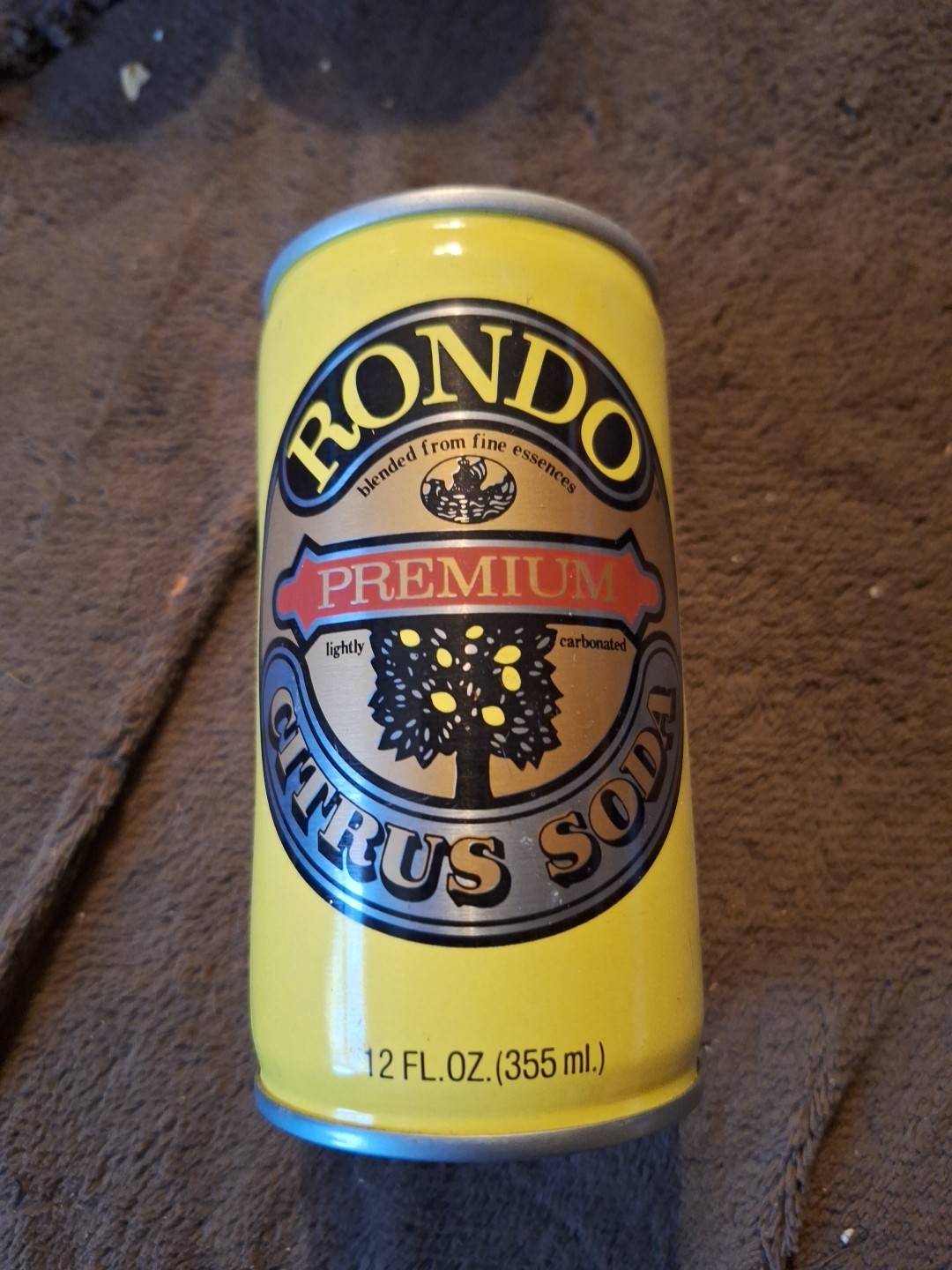 Vintage Rondo Premium Citrus Soda Stay Tab Empty Can