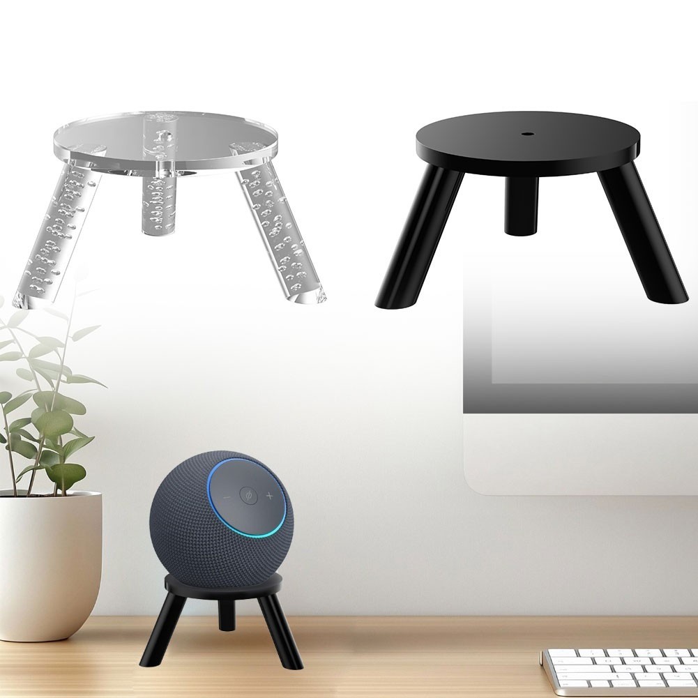 For Echo Dot Max and For Echo Studio for acrylic Desktop Speaker Stand Clear