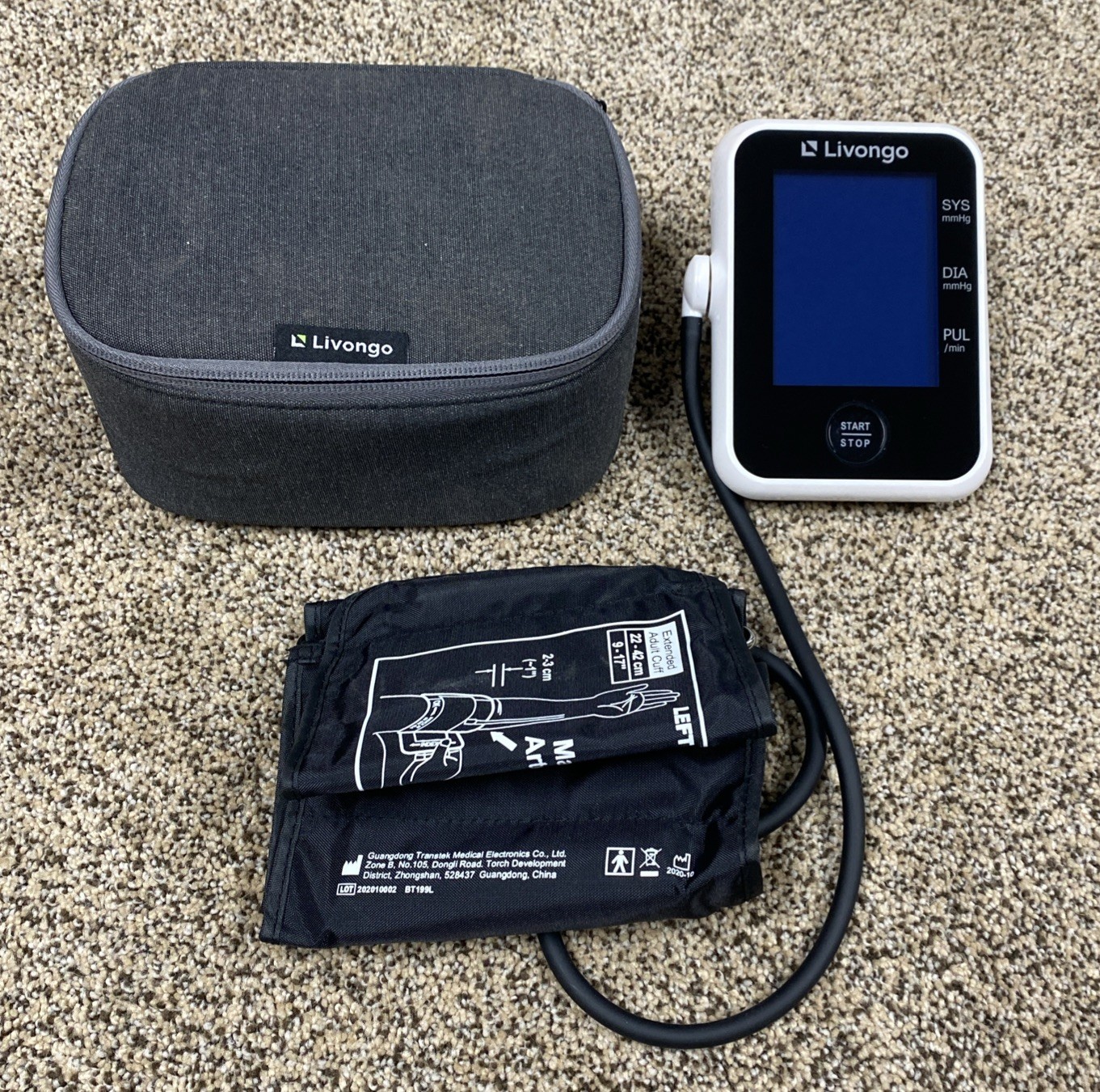 Blood Pressure Monitor By Livongo Arm Cuff Ht900 With Case