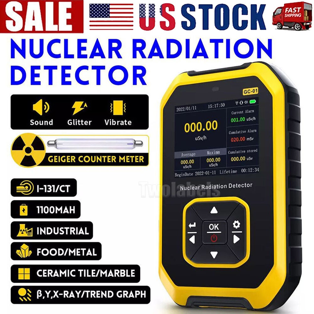 Portable Nuclear Radiation Detector GM Geiger Counter Tube β γ X-Ray Dosimeter