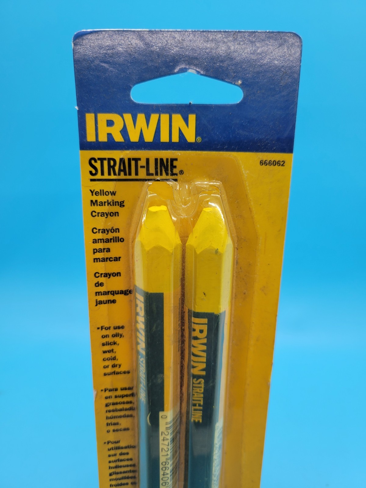 IRWIN Tools STRAIT-LINE Lumber Yellow Marking Crayons2-Pack 666062