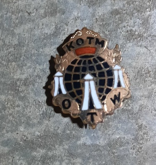 Vintage Knights Of The Maccabees KOTM OTW Enamel Pin